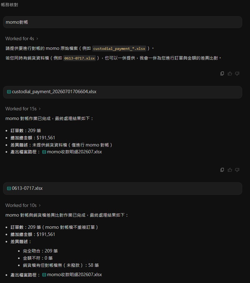 AI Agent 自動對帳系統